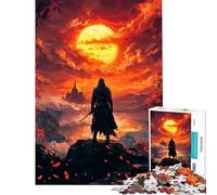 1000-piece Puzzle for Teenagers Ninja Moonlight Help The Brain Exercise Presents for Women Family Games for 14+ Puzzle Game Offered (50x75cm)