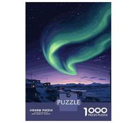 1000-piece Puzzle for Teenagers Northern Lights Over Iqaluit Jigsaws for Adults Hands-on Game Precision Cutting Great Gift for Gaming 38x26cm/1000pcs