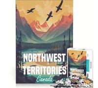 1000-piece Puzzle for Teenagers Northwest Territories Canada Poster Educational Game Decompressing Intellectual Unique Challenge Game 38x52cm