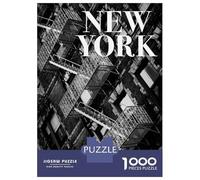 1000-piece Puzzle for Teenagers NYC Fire Escapes Puzzles for Adults Relax Games Staycation Kill Time Challenging To Complete 52x38cm/1000pcs