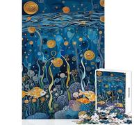 1000 Piece Puzzle For Teenagers Ocean Gustave Style Poster Practical Game For Family Fun Anti-Stress Toys Improving Love between Couples (50X75CM)