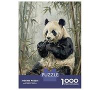 1000 Piece Puzzle For Teenagers Panda Eating Bamboo in Forest Jigsaw Puzzle Toy Wall Decor Perfect Decoration Unique Gifts for Birthday And Christmas 70x50cm/1000pcs