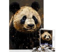 1000-piece Puzzle for Teenagers Panda Imaginary Friend Educational Toy Gifts for Women Men Brain Teaser Game Artists' Collection, Fine Arts Size 38x26cm