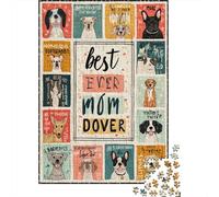 1000-piece Puzzle for Teenagers Personalized Dog Quilt Puzzles for Adults Relax Games Precision Cutting Gifts for Friends And Family 38x26cm/1000pcs