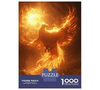 1000-piece Puzzle for Teenagers Phoenix And Sun Jigsaws for Adults Hands-on Game Precision Cutting Great Gift for Gaming 38x26cm/1000pcs