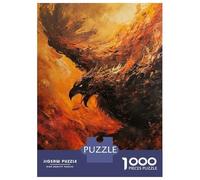 1000-piece Puzzle for Teenagers Phoenix Rising Oil Painting Puzzle for Adults Relaxing Games Pattern Assembly Gifts for Friends And Family 38x26cm/1000pcs