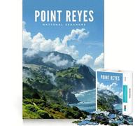 1000 Piece Puzzle For Teenagers Point Reyes Natl Seashore Fine Cut Design Brain Game Gift Slow Time Fun Birthday Fun Play (38x52cm)