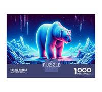 1000 Piece Puzzle For Teenagers Polar Bear Ice Landscape Jigsaws for Adults Family Game Difficult Challenge for Is Ideal As A Gift 70x50cm/1000pcs