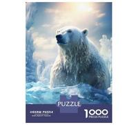 1000 Piece Puzzle For Teenagers Polar Bear in Ice World Puzzle for Adults Relaxing Games Pattern Assembly Birthday And Unique Gifts 70x50cm/1000pcs