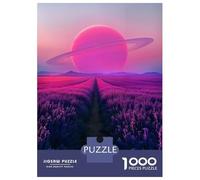 1000-piece Puzzle for Teenagers Purple Fields of Eternity Jigsaws for Adults Hands-on Game Precision Cutting Great Gift for Gaming 52x38cm/1000pcs