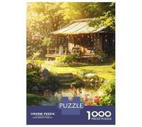 1000 Piece Puzzle For Teenagers Quiet Garden Puzzle for Adults Relaxing Games Pattern Assembly Birthday And Unique Gifts 70x50cm/1000pcs