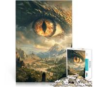 1000-piece puzzle for teenagers Realm of the Dragon Lord Made of cardboard for age 14+ Decompressing Intellectual Educational Toy great gift。size:26x38cm/10.24x14.96inch