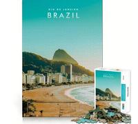 1000 Piece Puzzle For Teenagers Rio De Janeiro Brazil Fine Cut Design Brain Game Gift Slow Time Fun Birthday Fun Play (50x75cm)