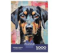 1000 Piece Puzzle For Teenagers Rottweiler Dog Wall Art Print Jigsaws for Adults Hands-on Game Home Decoration Unique Gifts for Birthday And Christmas 70x50cm/1000pcs