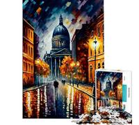 1000 Piece Puzzle For Teenagers Saint Petersburg in Color Challenging To Complete Enhance Memory DIY Toys for And 14 Years And over (50x75cm)