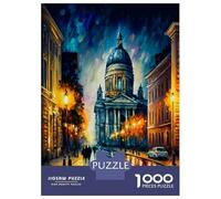 1000-piece Puzzle for Teenagers Saint Petersburg in Color Jigsaws for Adults Hands-on Game Precision Cutting Great Gift for Gaming 70x50cm/1000pcs