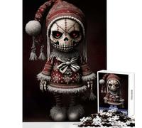 1000 Piece Puzzle For Teenagers Santa Voodoo Doll Jigsaw for Teenagers Precision Cutting Parent-child Interaction Christmas Birthday Gifts (38x26cm)