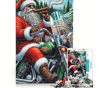 1000 Piece Puzzle For Teenagers Santas Hog Ride Educational Toy Fun Activities at Home Challenging Game Gifts 38x52cm