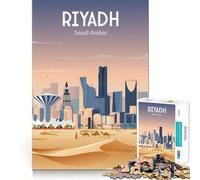 1000 Piece Puzzle For Teenagers Saudi Arabia Exact Fit Game Mind Challenge Toy Calm Fun Time Xmas Scene Art (50x75cm)