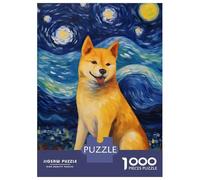 1000-piece Puzzle for Teenagers Shiba Inu Dog Puzzles for Adults Relax Games Staycation Kill Time Challenging To Complete 38x26cm/1000pcs