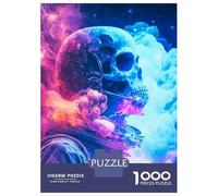 1000 Piece Puzzle For Teenagers Skull Astronaut Jigsaws for Adults Hands-on Game Home Decoration Unique Gifts for Birthday And Christmas 38x26cm/1000pcs