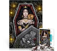1000-piece puzzle for teenagers Sleeping Vampire with Cat Made of wood for 14+ Hands-on Game gifts for friends and family。size：50x75cm/19.68x29.52inch