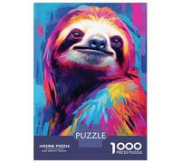 1000-piece Puzzle for Teenagers Sloth Animal Jigsaws for Adults Hands-on Game Precision Cutting Great Gift for Gaming 70x50cm/1000pcs
