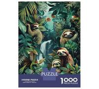 1000 Piece Puzzle For Teenagers Sloths in The Amazon Rainforest Jigsaws for Adults Family Game Difficult Challenge for Is Ideal As A Gift 38x26cm/1000pcs