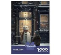 1000 Piece Puzzle For Teenagers Snowman III Jigsaws for Adults Hands-on Game Home Decoration Unique Gifts for Birthday And Christmas 70x50cm/1000pcs