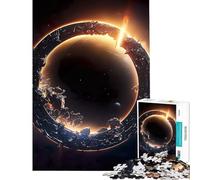 1000 Piece Puzzle For Teenagers Space View on Earth V Fun Activities at Home Stress Reliever Practical Game Suitable for Ages 14 And Up (50x75cm)