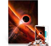 1000-piece puzzle for teenagers Spaceship Near Black Hole Made of cardboard,Suitable for ages 14 and up Challenging game and family game Unique Home Decorations and Gifts。size:38x52cm