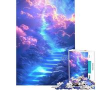 1000-piece Puzzle for Teenagers Stairway to Heaven Family Game Brain Intelligence Challenge Addictive Toys Art Work Gifts Family Activities (Size 38x52cm)