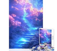 1000-piece Puzzle for Teenagers Stairway to Heaven Puzzles for Teenagers Difficult Challenge for Birthday, Chrismas Brainteaser Family Games (38x26cm)