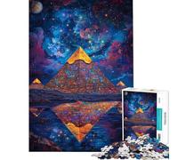 1000-piece Puzzle for Teenagers Starry Pyramids Reflection Jigsaw 1000 Pieces Educational Toy Secret Santa Gifts Presents for Women (Size 50x75cm)