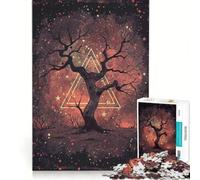 1000-piece Puzzle for Teenagers Starry Wisdom Tree, Fun Games, Train Your Brain And Hands, Improving Love between Couples 38x52cm