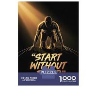 1000-piece Puzzle for Teenagers Start Without Fear Runner Puzzles for Adults Hands-on Game Enhance Memory Birthday Present, Gifts, 70x50cm/1000pcs