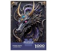 1000-piece Puzzle for Teenagers Steampunk Guardian Dragon Jigsaws for Adults Hands-on Game Precision Cutting Great Gift for Gaming 52x38cm/1000pcs