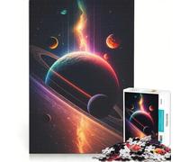 1000-piece Puzzle for Teenagers Stellar Fantasia Neon, Educational Game, Decompressing Intellectual, Unique Challenge Game 50x75cm