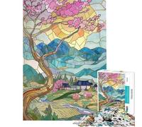 1000-piece Puzzle for Teenagers Summer Japan Landscape Puzzles for Teenagers Difficult Challenge for Birthday, Chrismas Brainteaser Family Games (Size 50x75cm)