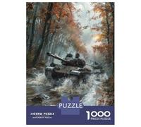 1000 Piece Puzzle For Teenagers Tanks Crossing River Puzzle for Adults Relaxing Games Pattern Assembly Birthday And Unique Gifts 52x38cm/1000pcs