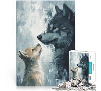 1000 Piece Puzzle For teenagers The Bond of Wolves Dekomprimierendes intellektuelles Lernspielzeug Perfekte Dekoration50x70cm