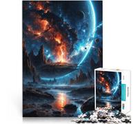 1000-piece puzzle for teenagers The Collision of Two World Made of cardboard,for and 14 years and over DIY Toys Wish List with Santa Claus。size:38x52cm/14.96x20.47inch