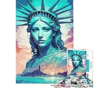 1000-piece Puzzle for Teenagers The Ghost of Liberty Puzzles for Teenagers Difficult Challenge for Birthday, Chrismas Brainteaser Family Games (Size 38x26cm)