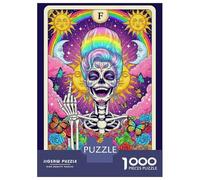 1000 Piece Puzzle For Teenagers The IDGAF Tarot Card Illustration Puzzles for Adults Toy Wall Decor Staycation Kill Time for Is Ideal As A Gift 38x26cm/1000pcs