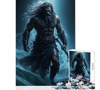1000-piece Puzzle for Teenagers The Ocean King’s Wrath Fun Relaxing Family Home Activity Perfect Christmas Holiday Giftsing (50x75cm)