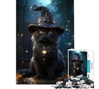 1000-piece Puzzle for Teenagers The Purrfect Spellcaster Jigsaw Puzzle 1000 Educational Toy A Work of Art Educational Family Game (38x52cm)