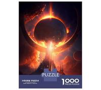 1000-piece Puzzle for Teenagers The Sun Eclipse Jigsaws for Adults Hands-on Game Precision Cutting Great Gift for Gaming 70x50cm/1000pcs