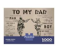 1000-piece Puzzle for Teenagers to My Dad Gift from Son Puzzles for Adults Relax Games Precision Cutting Gifts for Friends And Family 52x38cm/1000pcs