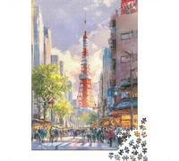1000-piece Puzzle for Teenagers Tokyo Tower Cityscape-1 Puzzles for Adults Relax Games Precision Cutting Gifts for Friends And Family 38x26cm/1000pcs