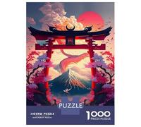 1000-piece Puzzle for Teenagers Torii Gate Japan Icon Jigsaws for Adults Hands-on Game Precision Cutting Great Gift for Gaming 70x50cm/1000pcs